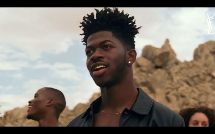 Lil Nas X 圣罗兰美妆广告截图