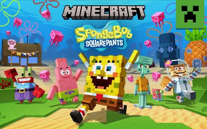 【IGN】《我的世界》×《海绵宝宝》联动DLC宣传视频截图