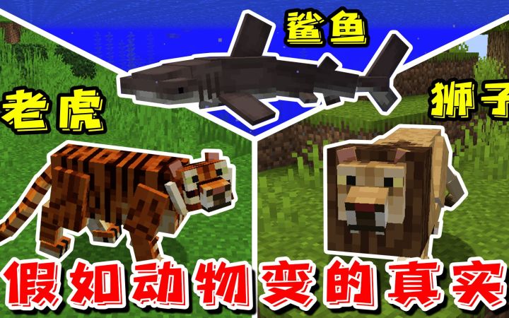 ❤️我的世界❤️假如MC的动物变的真实,每种生物都有独特习性!截图