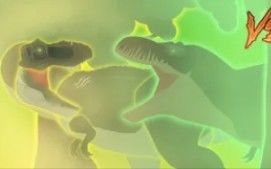 (搬运)Rexy(侏罗纪世界/侏罗纪世界)vs霸王龙(史前星球)截图