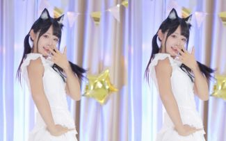 【鱼子酱】《叮叮当当舞》白色连衣裙套装 直播跳舞录屏