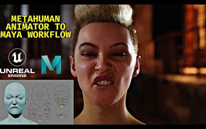 虚幻引擎Metahuman动画师到Maya的工作流程截图