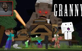 MC怪物学院动画丨恐怖奶奶恐怖游戏挑战赛丨我的世界动画