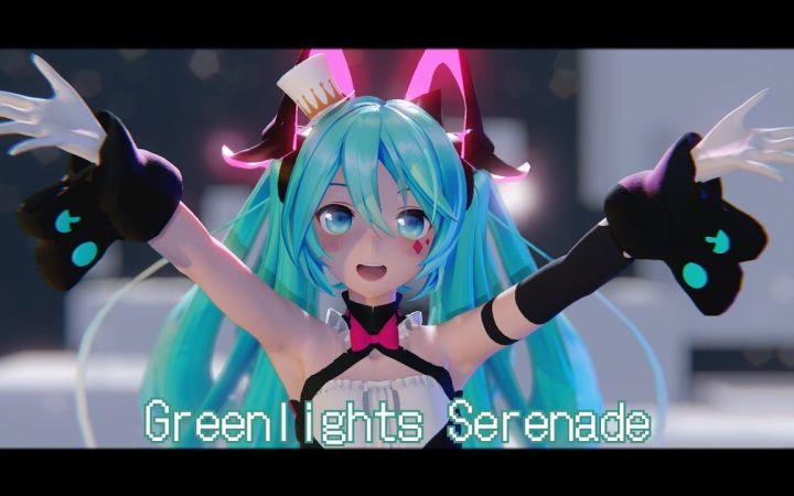 【MMD】绿光小夜曲【YYB Magical Mirai 2019 Hatsune Miku】【搬运】截图