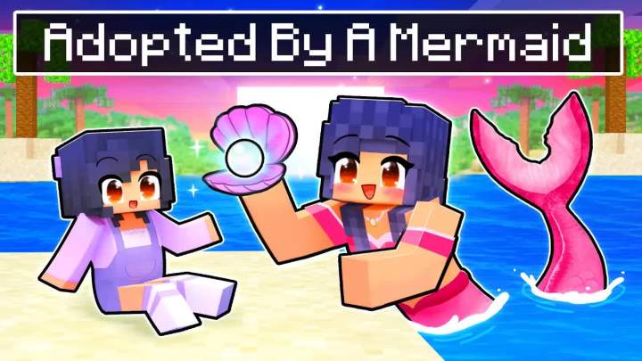 【Aphmau】在 Minecraft 中被美人鱼妈妈收养!截图