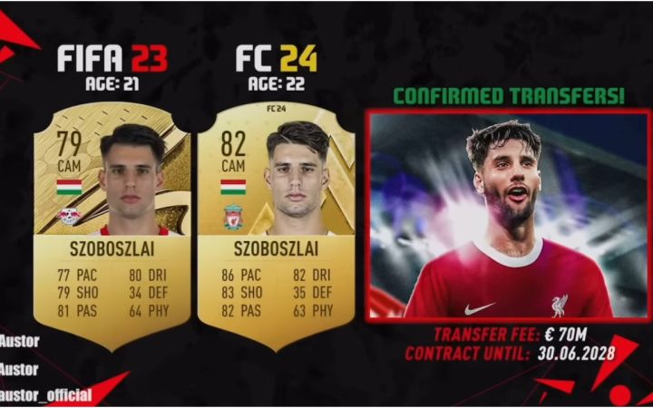 EA SPORTS FC24中确认的英超夏窗转会截图
