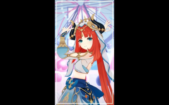 【原神MMD】再见宣言【妮露】#Shorts【搬运】截图