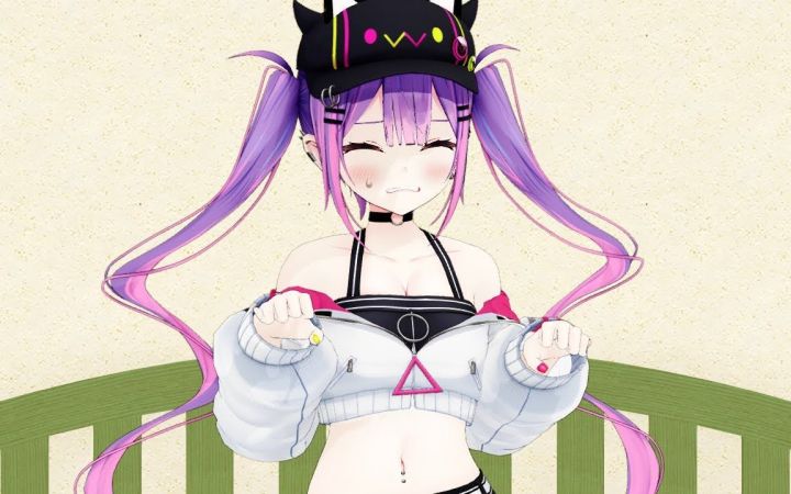 【VtuberMMD】拉普拉斯试着请求永远大人跳悲伤猫猫舞【搬运】截图