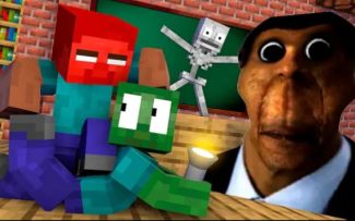 怪物学院1666集丨Obunga Face奥八嘎脸挑战Horror Challenge丨我的世界动画