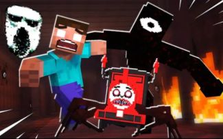 【GhostBlock】MC怪物学院动画丨Doors vs Choo choo Charles Challenge丨我的世界动画