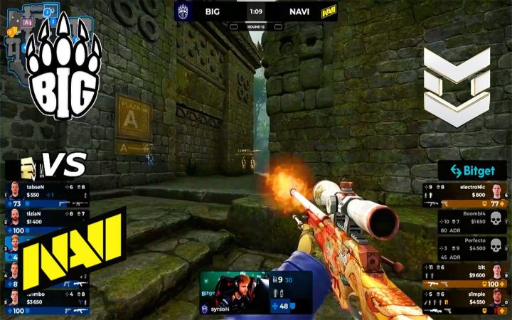 【2022PGL安特卫普Major】BIG vs NaVi - 传奇赛首日 BO1高光集锦 l CSGO截图