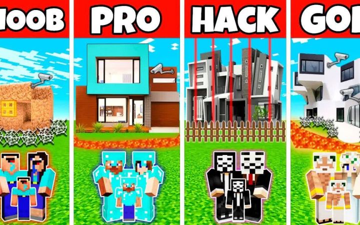 【搬运】Minecraft:安全保障房建设挑战赛--新手VS专家VS黑客VS上帝 by Noobas - Minecraft截图