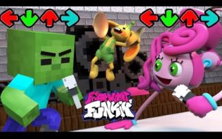 怪物学院动画:星期五之夜vsBunzo bunny+长腿妈咪丨我的世界动画