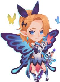 城堡传说大乱斗：蝴蝶女剑和伴生.剑魂技能演示