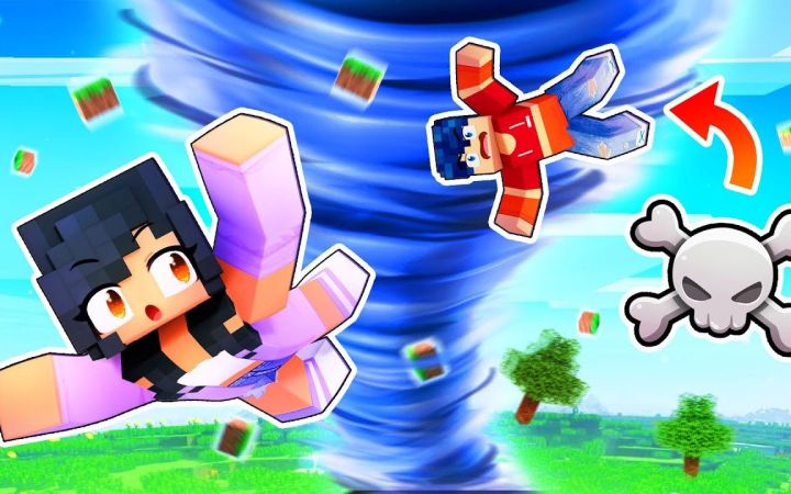 【Aphmau】我的世界|龙卷风摧毁了一切A Minecraft TORNADO Ruined Everything!截图