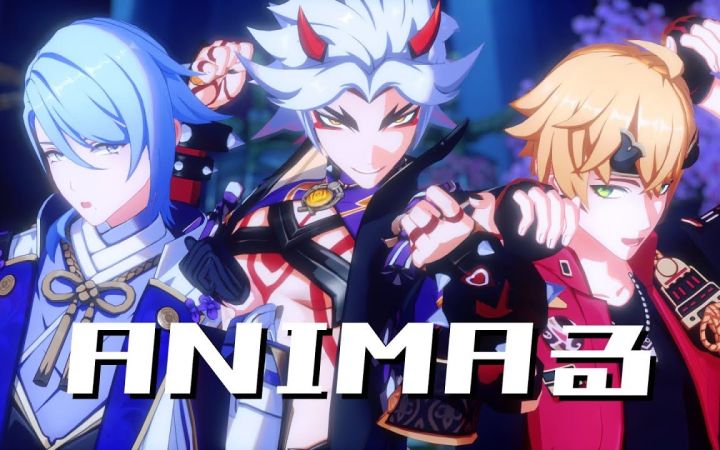 【原神MMD】 ANIMAる 【绫人&托马&一斗】【搬运】截图