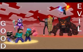 MC怪物学院动画丨怪物学院 VS 史诗般的邪恶怪物挑战赛丨我的世界动画