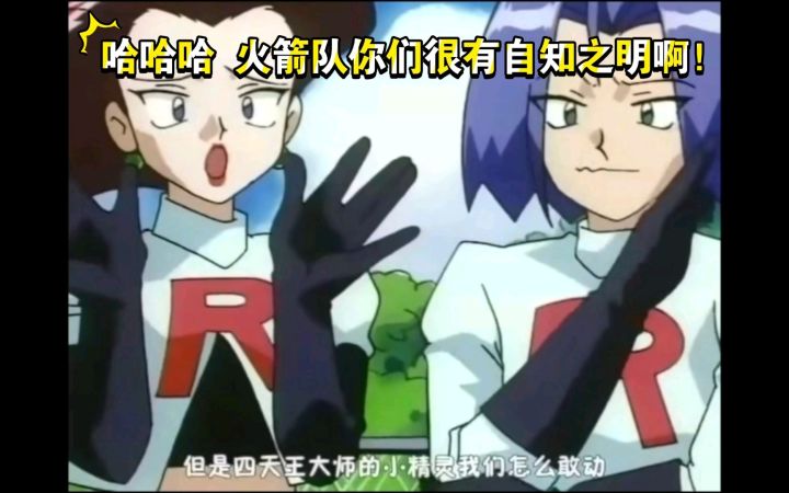精灵宝可梦 哈哈哈 火箭队你们很有自知之明啊截图