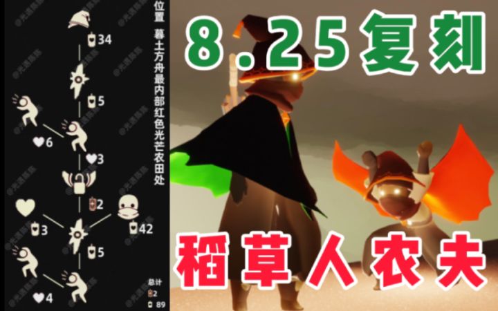 【光遇】吓人动作！8.25国服二次复刻魔法季稻草人农夫先祖攻略！截图