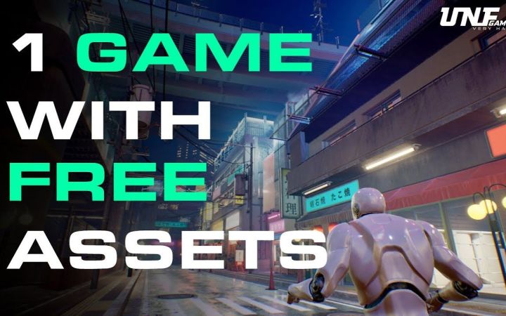 使用虚幻市场的免费资产在UE5创建了这个游戏截图