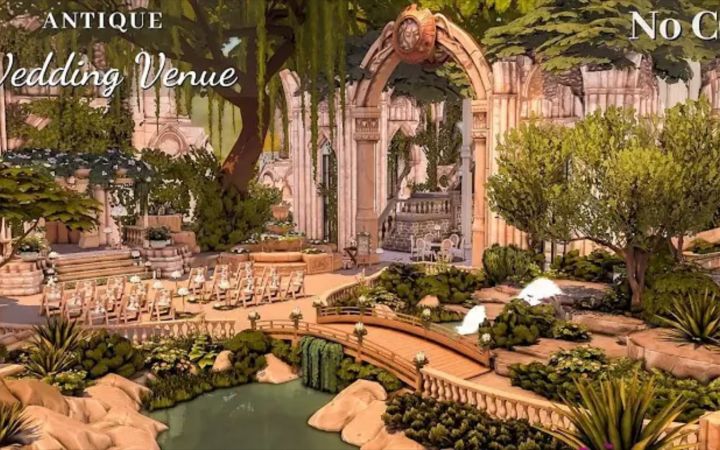 【模拟人生4速建|搬运|附链接|50×40|nocc】Antique Wedding Venue截图