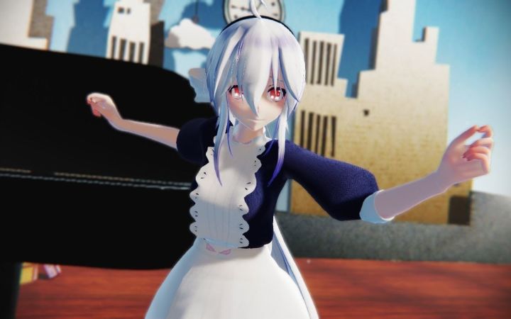 【MMD】からくりピエロ(活动小丑)【Haku】【搬运】截图
