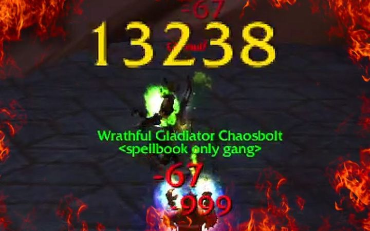 当你在WLK里玩了100000个小时的术士……截图