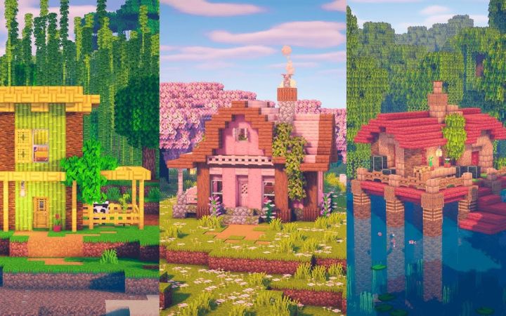 【Minecraft】3种简易的新手小屋截图