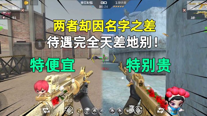明明都是同系列武器，两者却因名字之差，待遇完全天差地别！截图