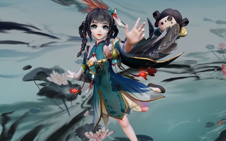 【皮肤展示】日和坊全新童心妙趣系列皮肤「莲渔盈舟」截图