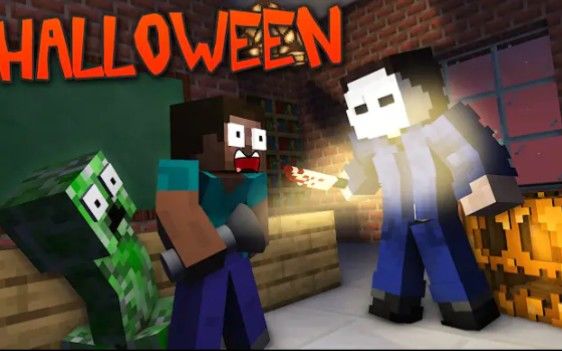 怪物学院第1768集丨万圣节挑战Halloween horror Challenge丨我的世界动画截图