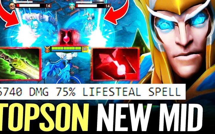Topson天怒法师,血精石+虚灵刀高爆发完成22杀【DOTA2】截图