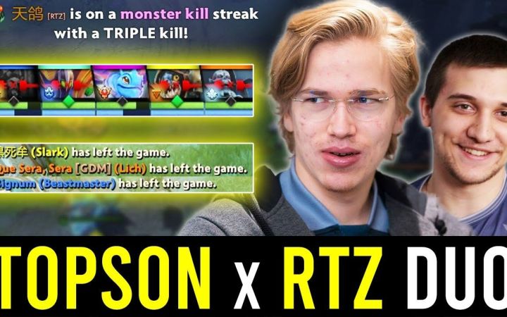 Topson古法+Arteezy奶绿=快点让对面GG【DOTA2】截图