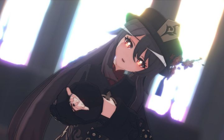 【原神MMD】像神一样呐【胡桃】【搬运】截图