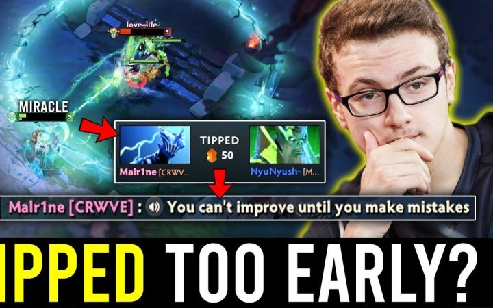 Miracle奇迹哥中单瘟疫法师 vs Malrine雷泽,,高分对决【DOTA2】截图