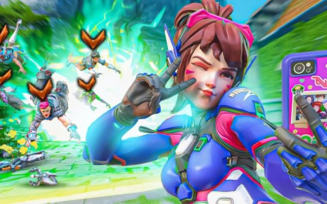 【守望先锋2】【JAY3】前五百强 D.Va VS 五名青铜玩家 ━ 谁赢了?!截图