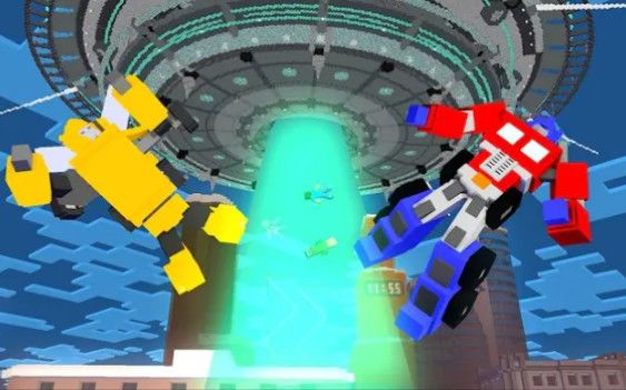 MC怪物学院动画丨Robot Transformers vs Aliens丨我的世界动画截图