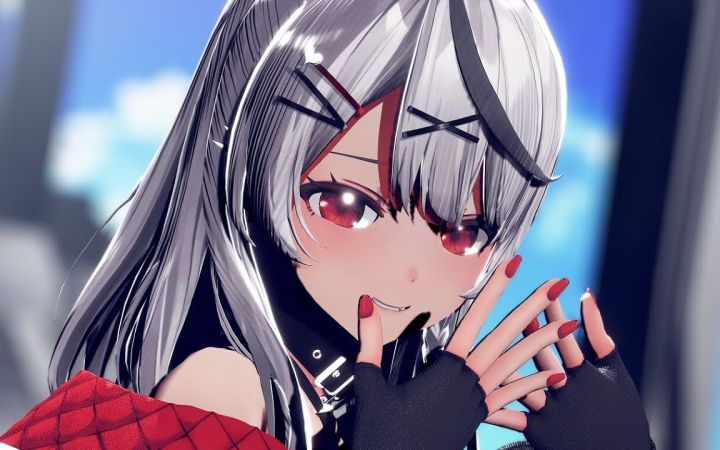【VtuberMMD】猫头鹰先生【沙花叉库洛艾】【搬运】截图