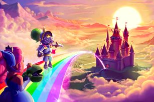 【乱斗童话节】骑士巴利可以召唤出彩虹桥，来通往真理之剑.....