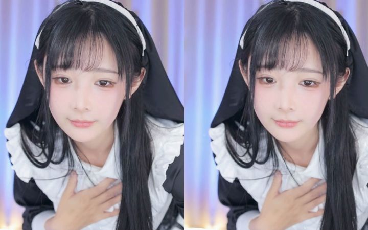 【鱼子酱】《染上你的颜色》修女套装 直播跳舞录屏截图