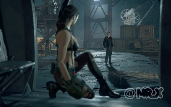 《生化危机4重制版》X《合金装备》MOD 里昂来认识下静静截图