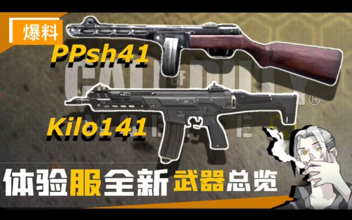 【CODM】灌伏特加，压波波莎！体验服全新两款主武器“PPsh41”“Kilo141”局内模型总览！截图