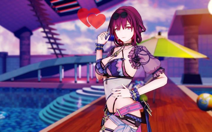 【崩铁MMD】Wiggle Wiggle【卡芙卡】【搬运】截图