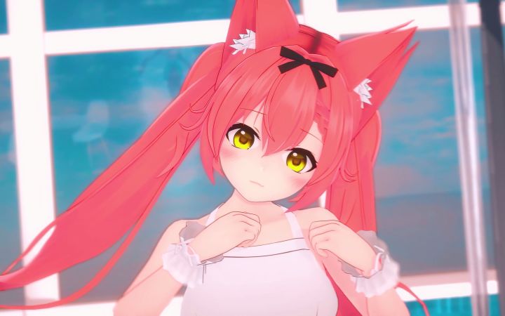 【MMD】拼凑的断音【兽耳娘】【搬运】截图