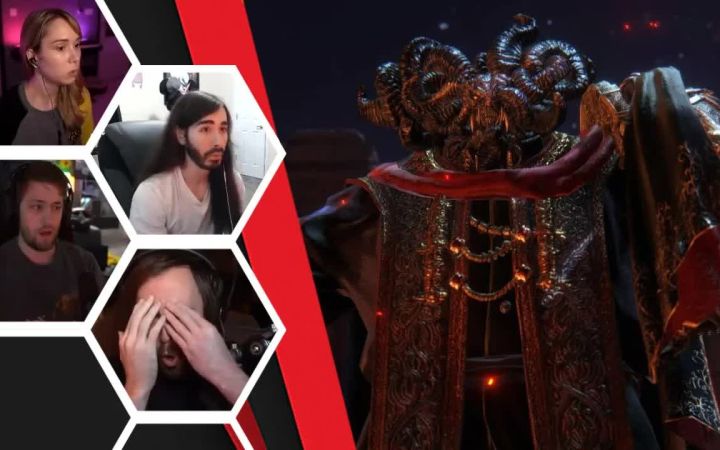 【艾尔登法环】老外主播初见boss战反应之鲜血君王蒙格截图