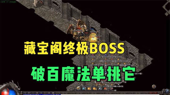 热血传奇:100点魔法单挑藏宝阁终极BOSS,6个宝宝助我轻松拿下截图