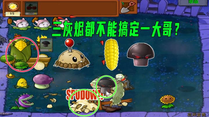 植物大战僵尸:大哥是真厉害,三个灰烬还差点翻车了截图