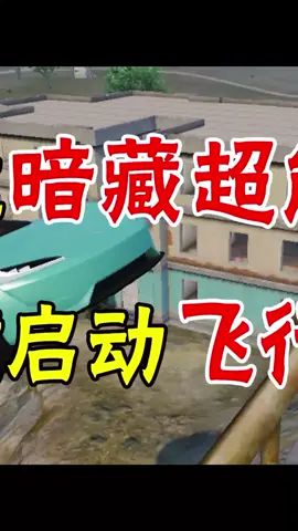 特斯拉暗藏超能力！一键启动飞行模式（2）#和平精英 #特斯拉 #吃鸡截图