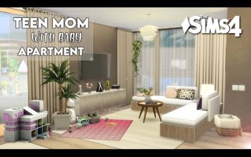 【模拟人生4速建|搬运|附链接|nocc】Teen Mom With Baby Apartment截图