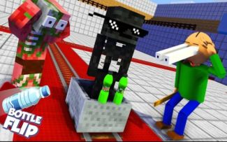 MC怪物学院动画丨巴迪的基础知识与瓶子翻转挑战丨我的世界动画